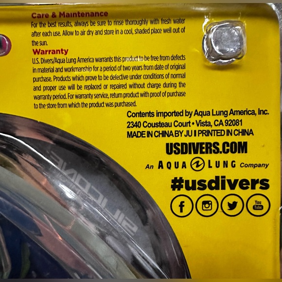 U.S. Divers PRO series Adult Silicone Mask #1 Global Leader Brand New - Picture 5 of 6